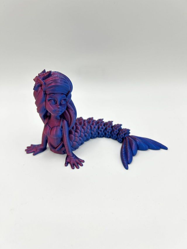 387. 3D Printed Metallic Mermaid