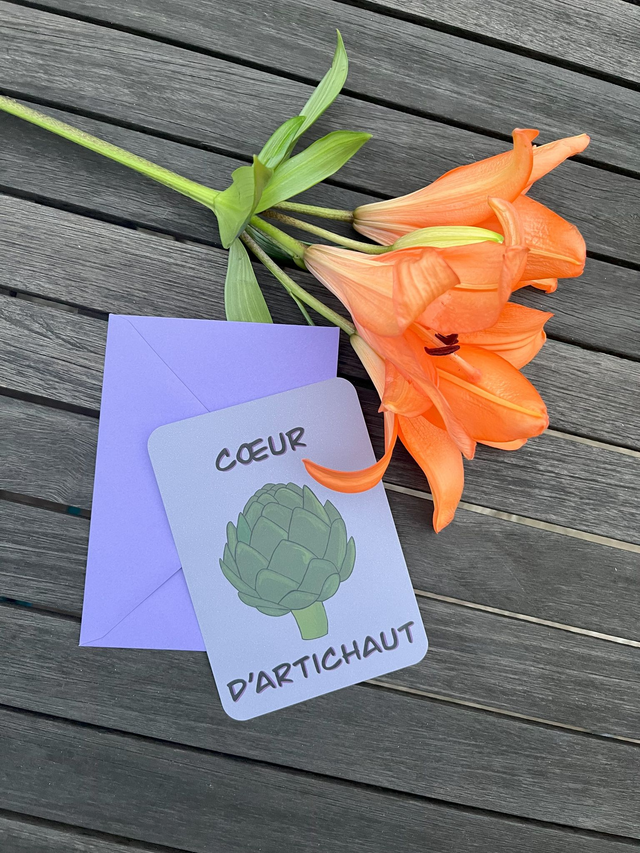 Carte de vœux &quot;Artichaut&quot;