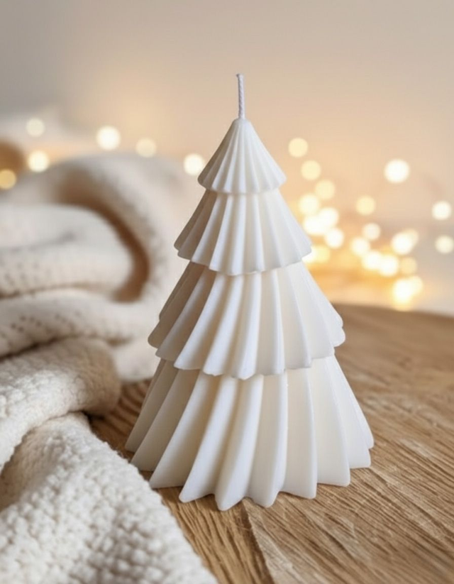 Bougie de Noël sapin