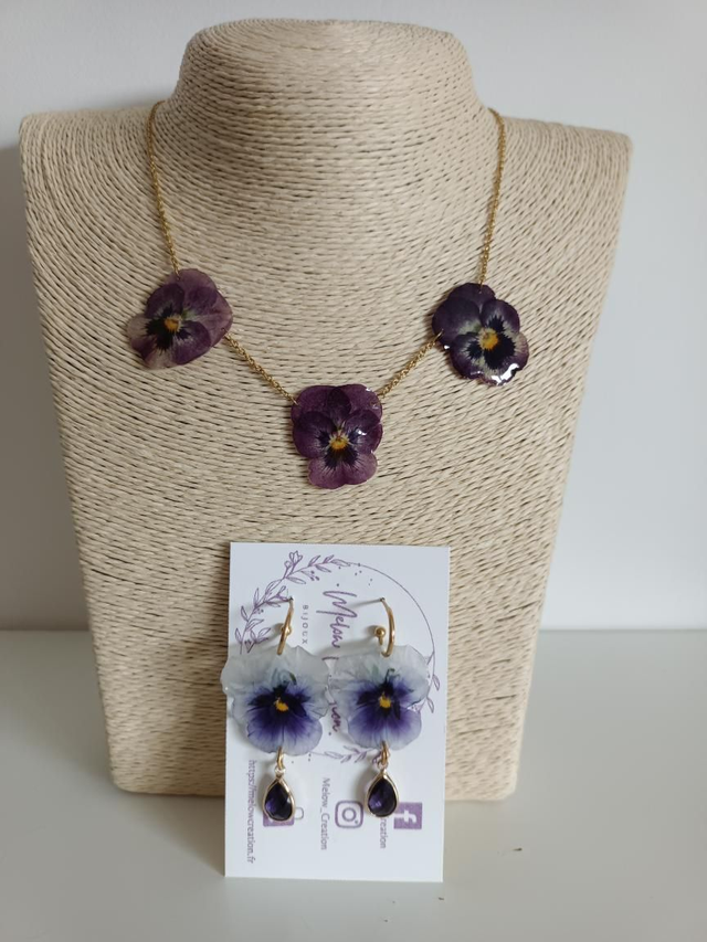 Commande personnalisée - Parure pensée 