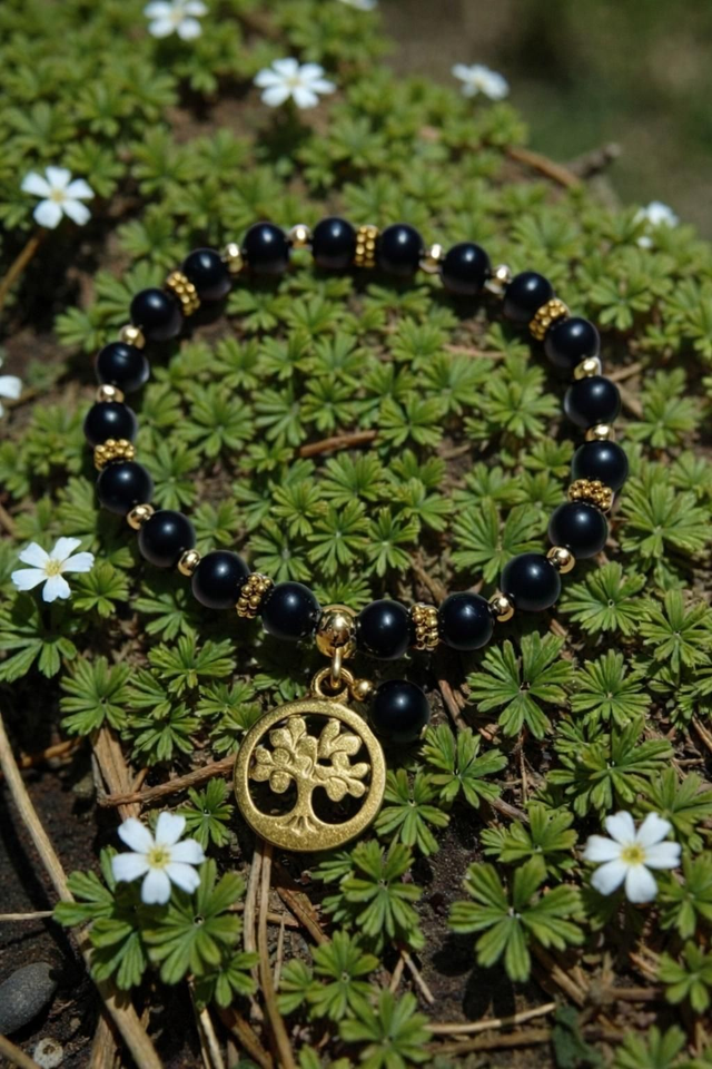 Bracelet Shungite - Ancrage &amp; Équilibre Énergétique