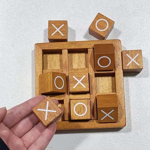 Wooden Noughts and Crosses