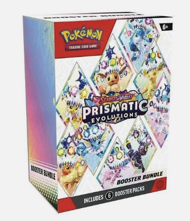 Pokemon SV Prismatic Evolution Booster Trading Card Bundle