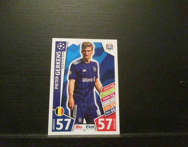 Pieter Gerkens - UEFA Champions League Match Attax 2017/18 Original Trading Card #282