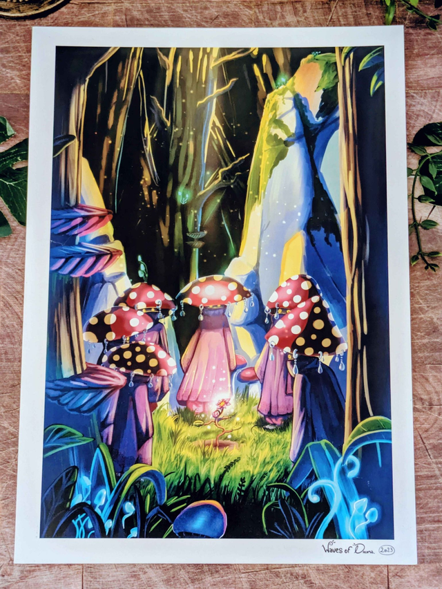 Illustration "Réunion de Faelines" - 21 x 29,7 cm (A4)