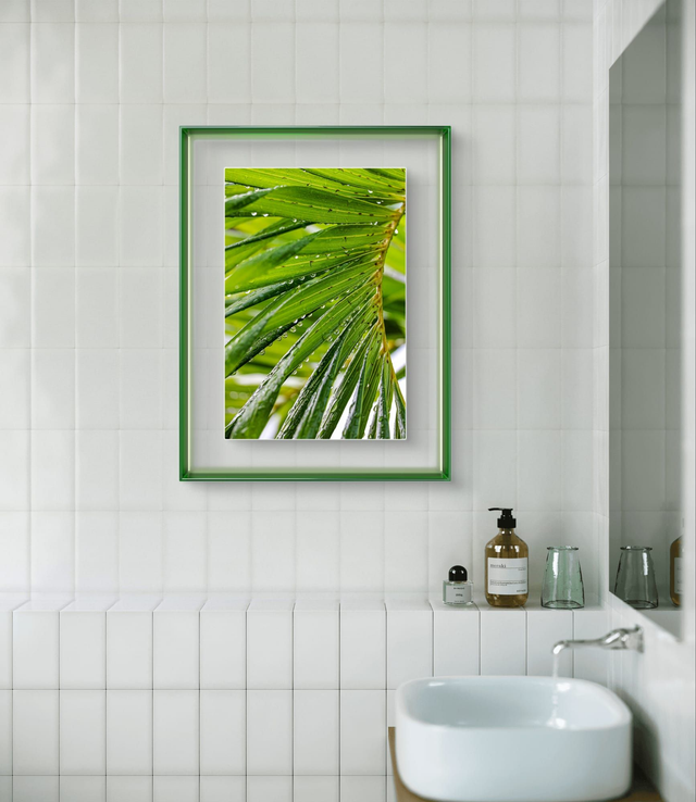 Flowers - Raindrops on leaves - Print Only 