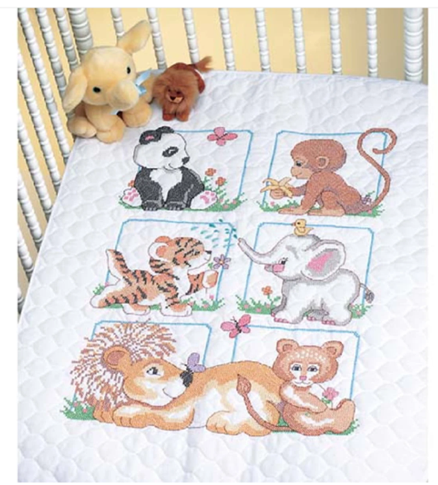 Steppdecke Tierbabys
