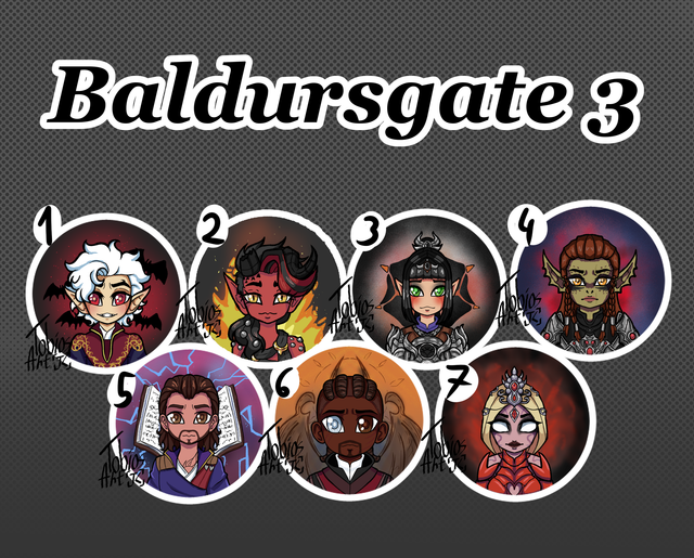 Baldursgate 3 Pin Button