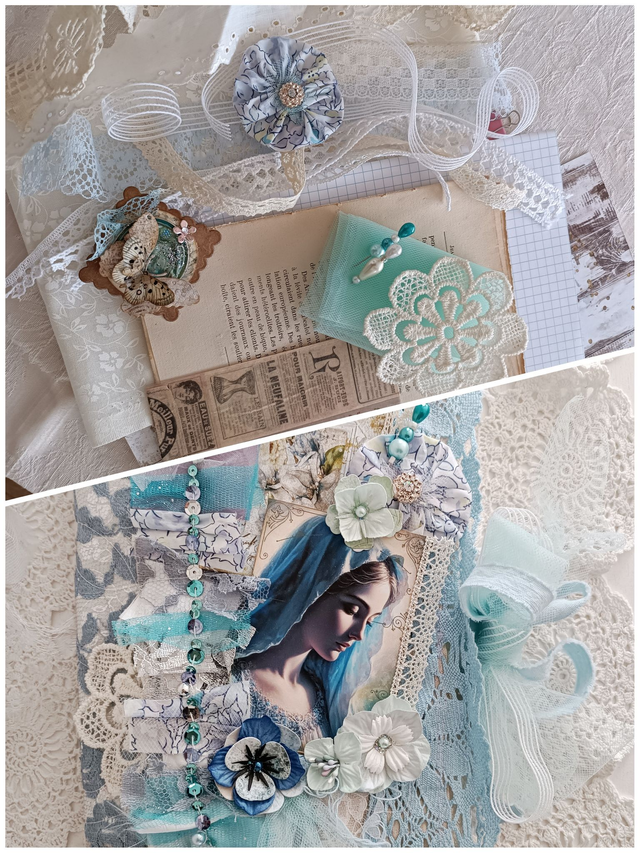 Kit embellissements + tuto " junk dévotion"