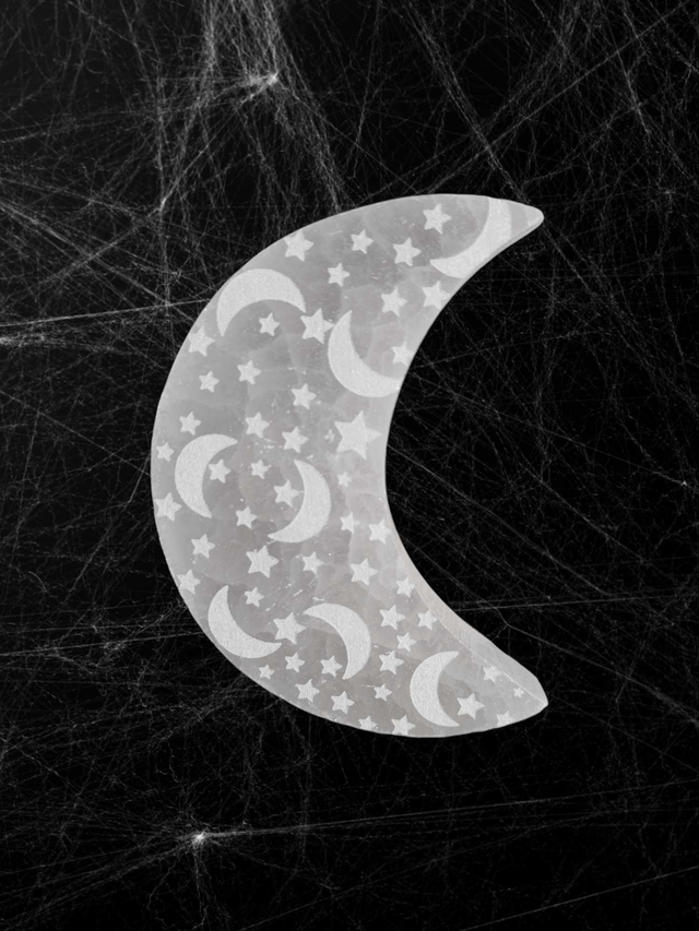 Lune Sélénite gravée