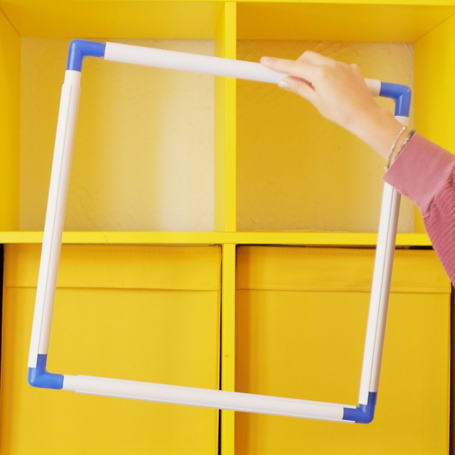 Métier à broder et à quilter en plastique rigide – format carré 45 x 45 cm