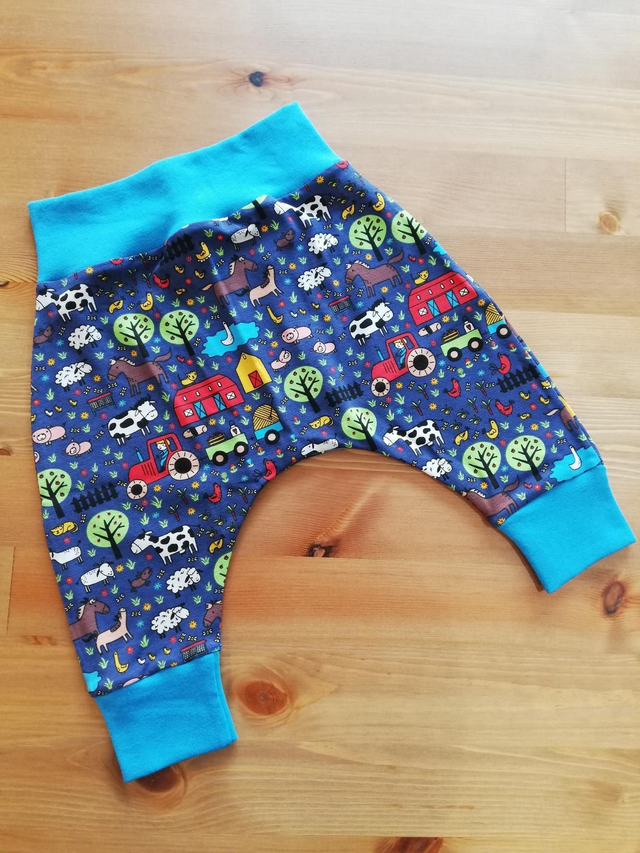 Baby &amp; Toddler Harem Leggings - Blue Farmyard