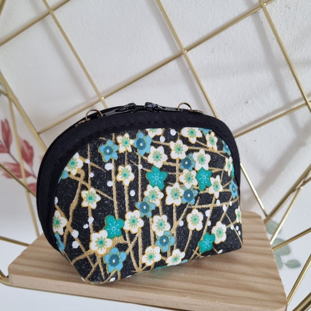 Porte-monnaie arrondi "Haru" vert