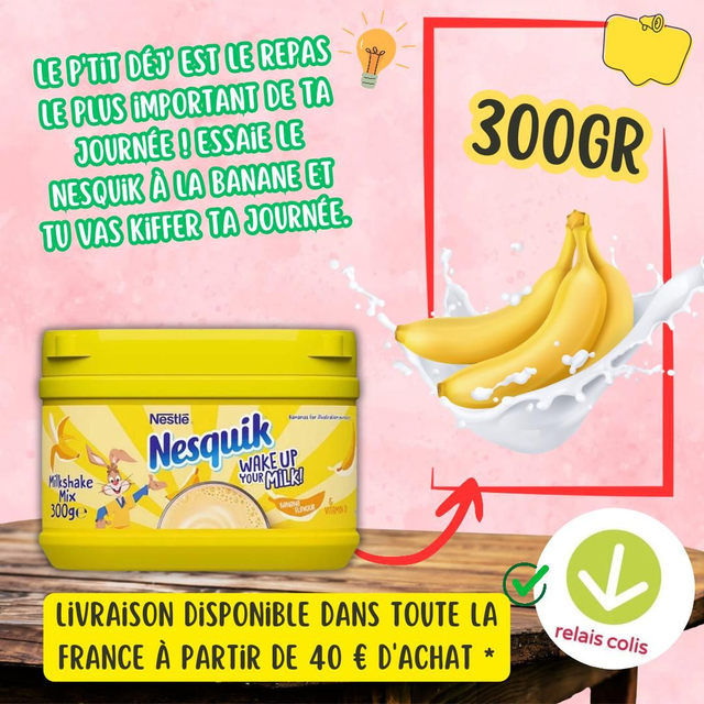 🥛Nesquik version Banane 🍌 🇬🇧