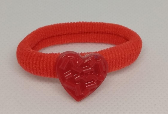 Chouchou rouge coeur