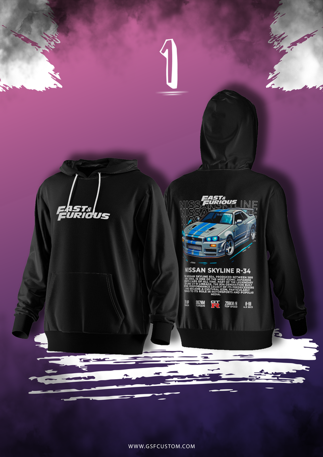 SUDADERAS FAST AND FURIOUS