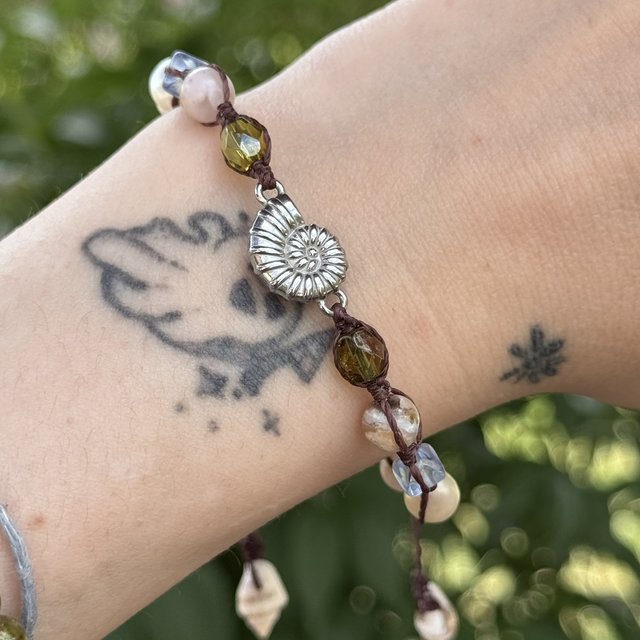 Bracelet AURA tourmaline rose, cristaux Swarovski et perles d’eau douce