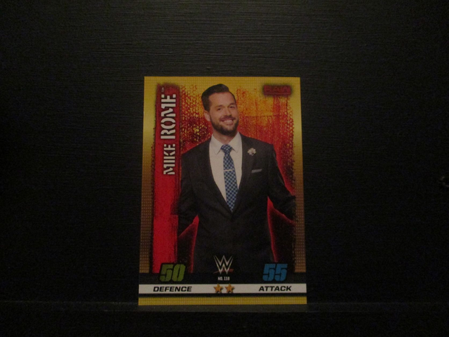 Mike Rome - Raw Slam Attax 10th Edition Original Trading Card #118
