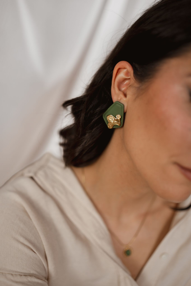 Polymer Clay Earrings ~ Memory