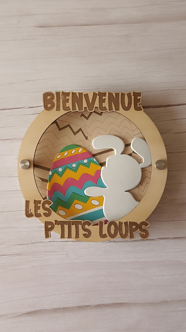 MESSAGE CRÉACTIF - Kit - LAPIN DE PAQUES