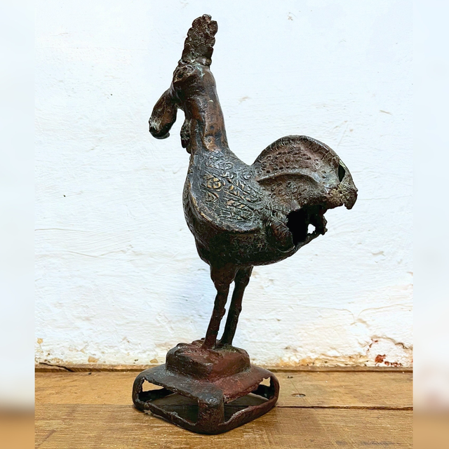 Burmese Bronze Rooster (Opium Trade Weight)
