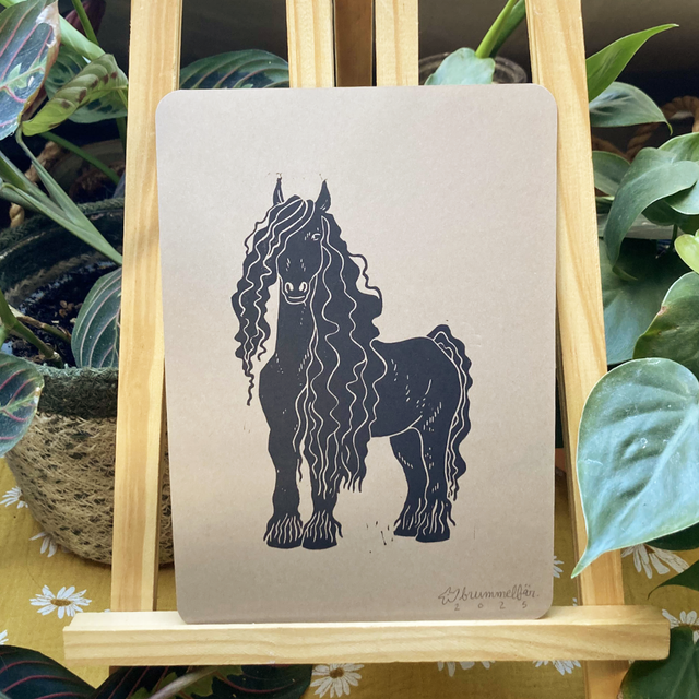 Linogravure A5 Frison