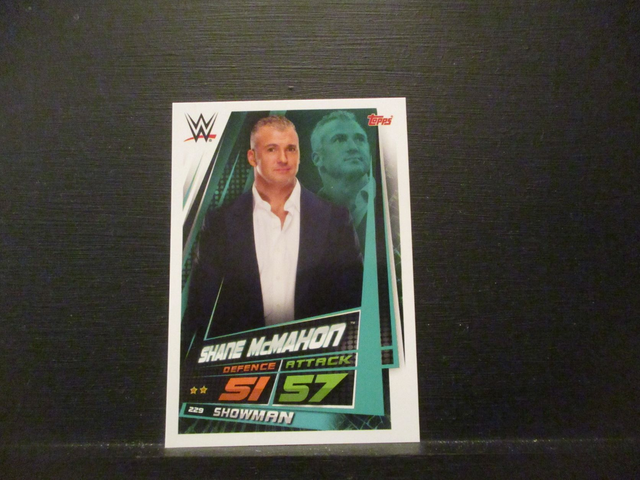 Shane McMahon - Showman Slam Attax Universe Original Trading Card #229