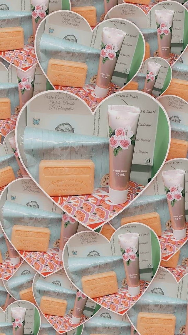 Coffret " Savon Melon & Crème main Rose 
