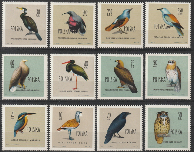 Poland 1960 Birds Set MH