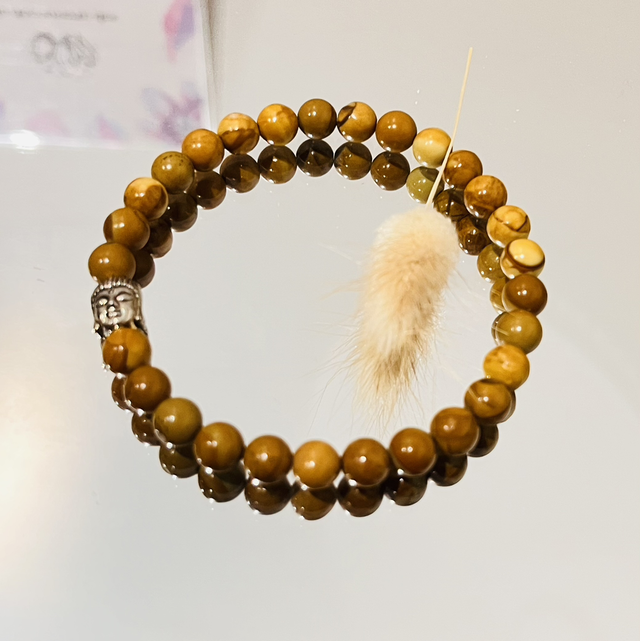 Bois Fossile Jaune d’Indonésie 6 mm – Ancrage & Stabilité