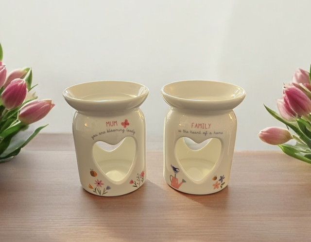 Mum/Family Ceramic Tea Light Burner 