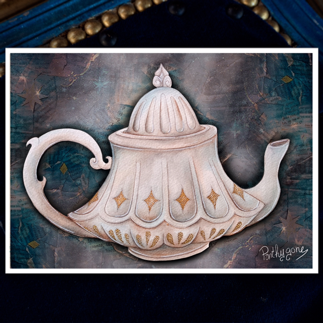 Théière ancienne - Print A4/A3