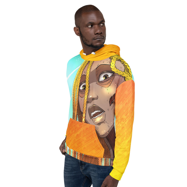 Sweatshirt à Capuche unisexe recyclé- Afrotitan