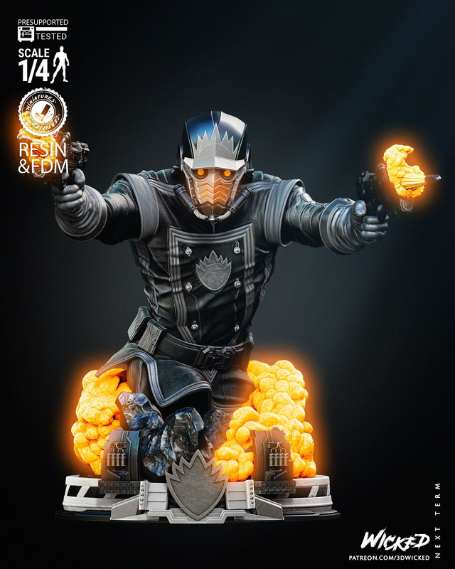 Buste STAR LORD Gardiens de la galaxie série Marvel comics