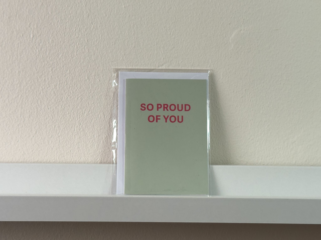 So Proud of You mini greetings card