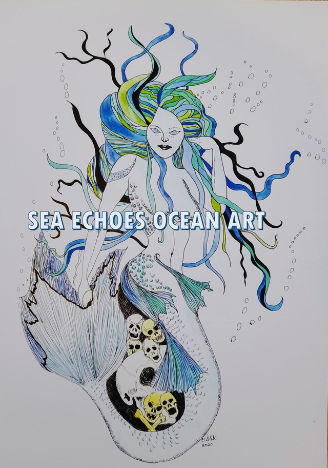 Sea Siren A4 Print