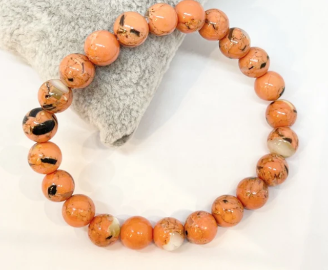 Pierre et coquillage de mer Orange