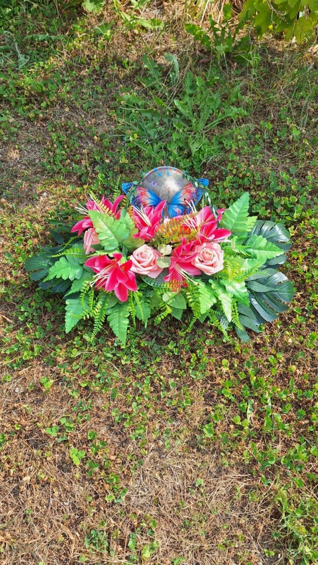 Composition rose lys 🦋 