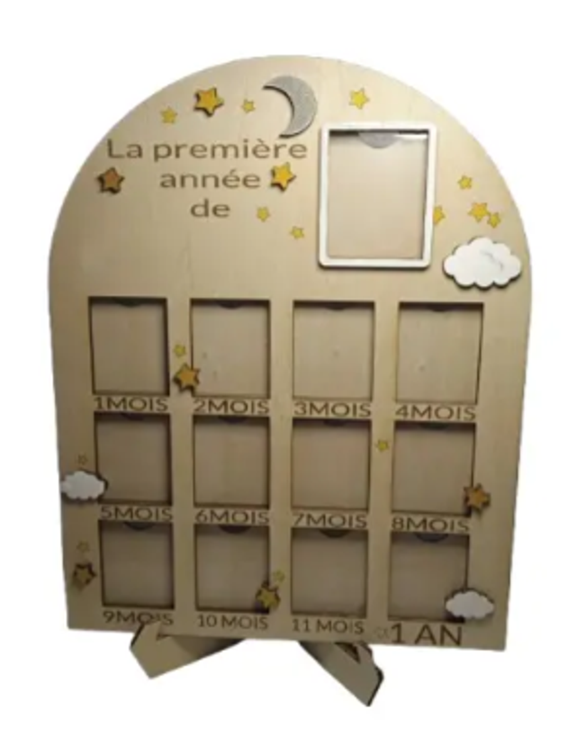 Souvenirs de Premiers Instants – Cadre Photo en Bois