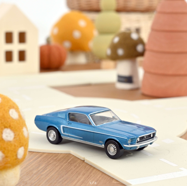 Ford Mustang GT Fastback 1968 Bleu Acapulco Jet-car 1/43