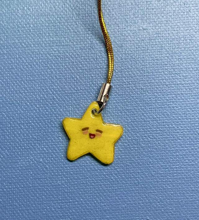 Mini Phone charm Star