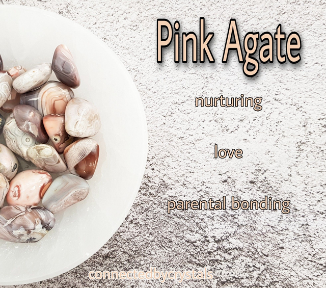 Pink Agate Tumblestone 