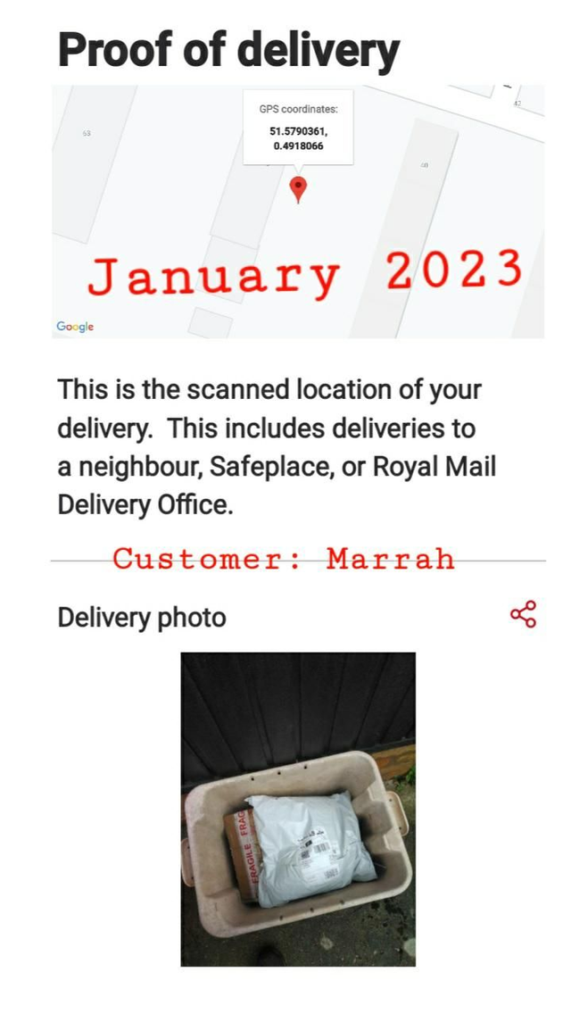 Customer: Marrah (England-January 2023)