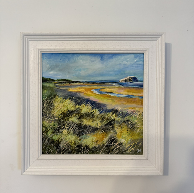 Original painting- Seascape- North Berwick area Tyninghame Beach