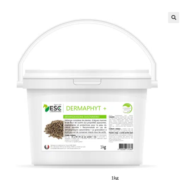 DERMAPHYT + Démangeaisons saisonnières cheval – Complément enrichi à base de plantes