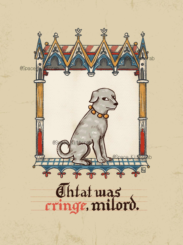Cringe milord print (digitalna grafika)