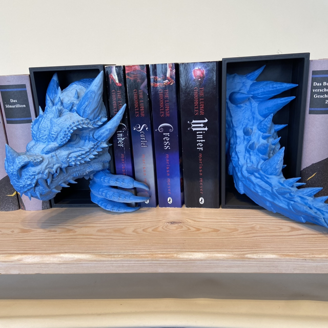 Dragon Booknook, glacier blue