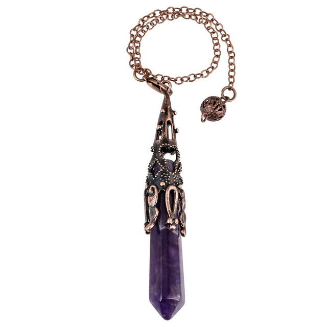 Reiki Naturstein Kristall Pendel Amethyst