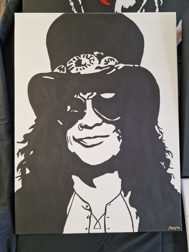 Slash (V1) Hand-Painted Canvas Artwork | 16x12 Inch or 24x18 Inch Deep-Edged Canvas