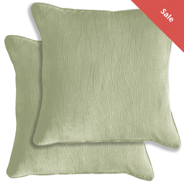 Enhanced Living Pair of Goodwood Green Cushion Covers - Cases Only